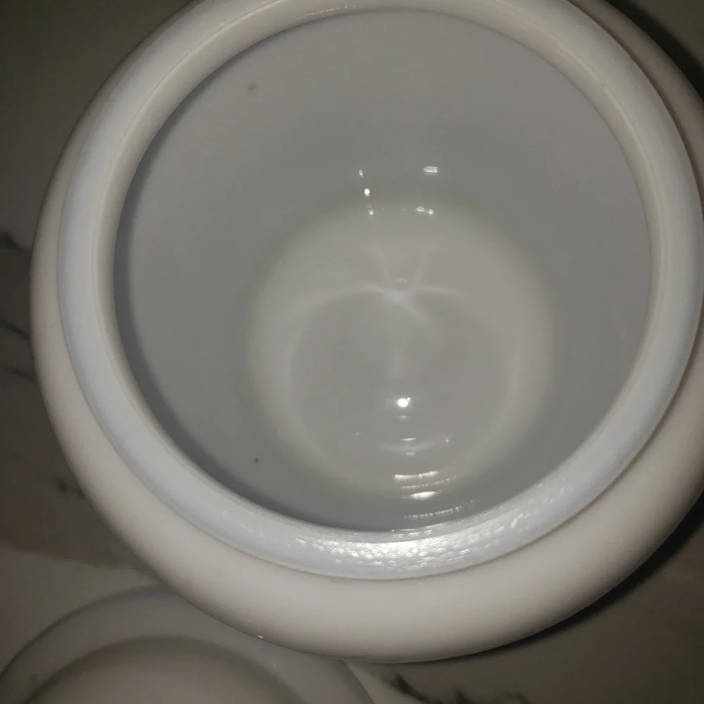 Vintage 1970's Avon Milk Glass Covered Jar